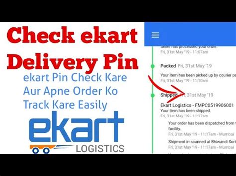 ekart delivery pin